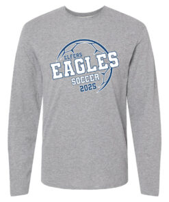 Elfers Eagles 2025 ECS Soccer Adult Long Sleeve Cotton Shirt