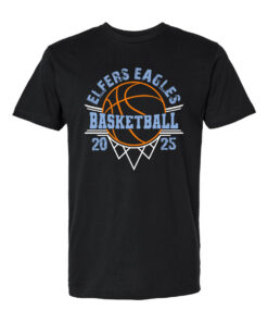 Elfers Eagles Basketball Adult Short Sleeve Fine Jersey Cotton Shirt 2025