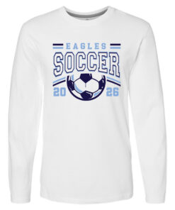 Elfers Eagles 2026 ECS Soccer Adult Long Sleeve Cotton Shirt