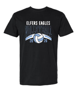 Elfers Volleyball Adult Short Sleeve Fine Jersey Cotton Shirt 2026